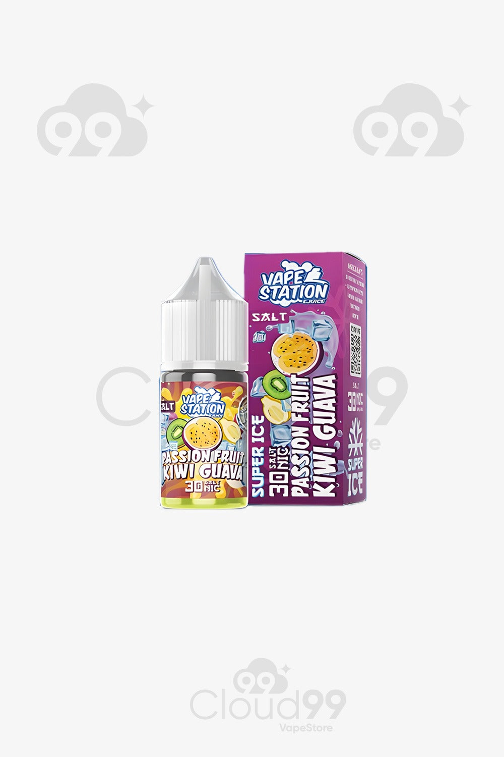vape station- salt passon fruit kiwi guava super ice Cloud 99 vape station- salt passon fruit kiwi guava super ice Cloud 99