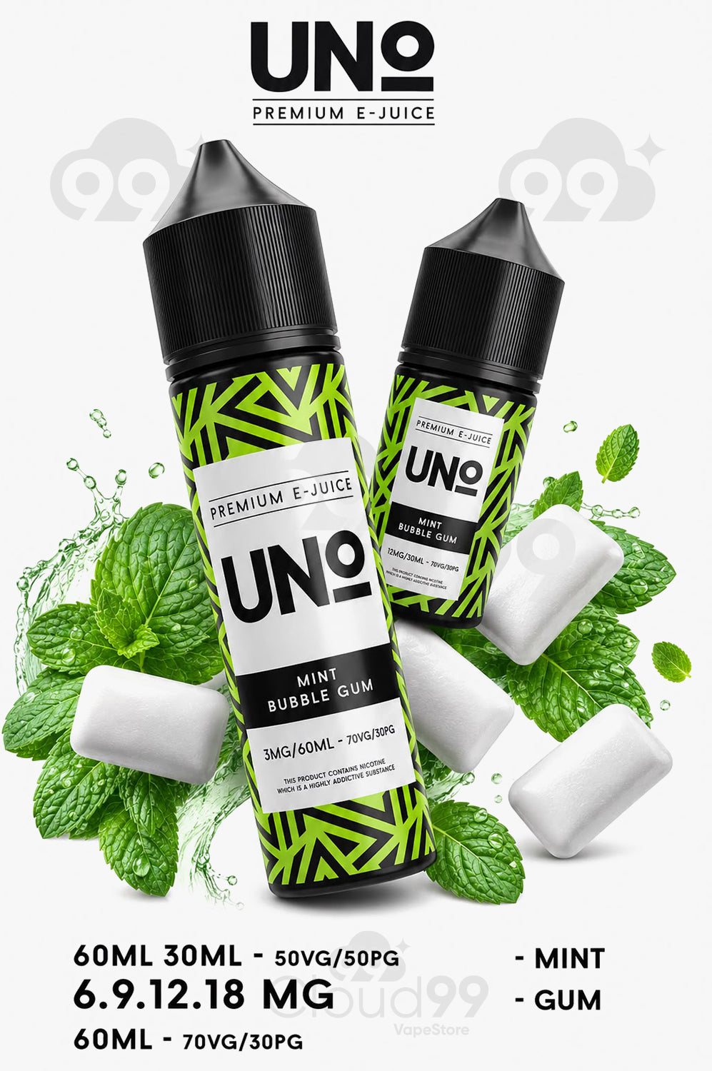 UNO MINT BUBBLE GUM