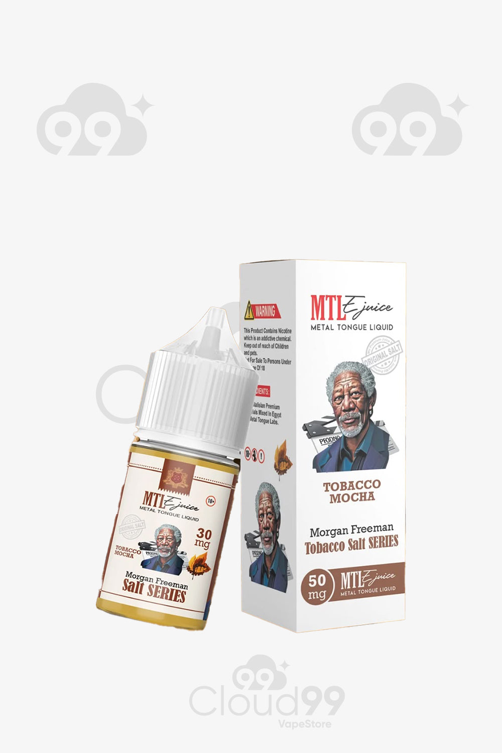Metal tongue salt- tobacco mocha