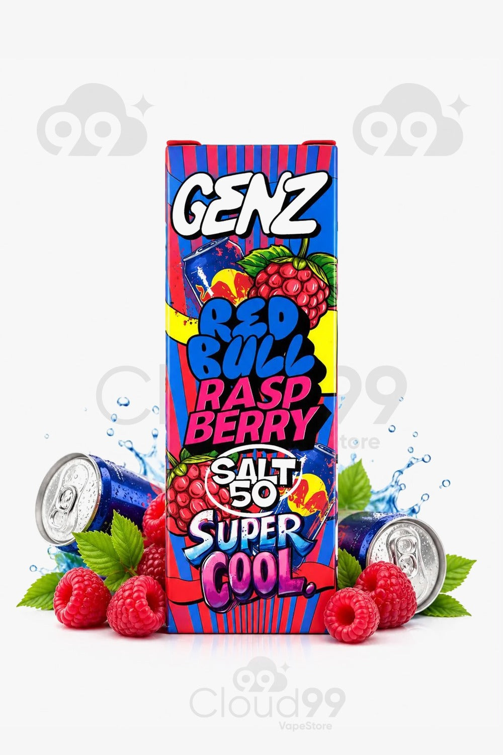 GENZ-RED BULL RASPBERRY SUPER COOL SALT 50MG