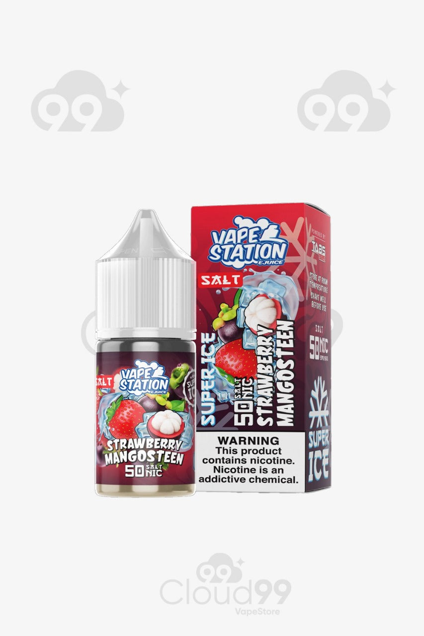 vape station- salt strawberry mangosteen