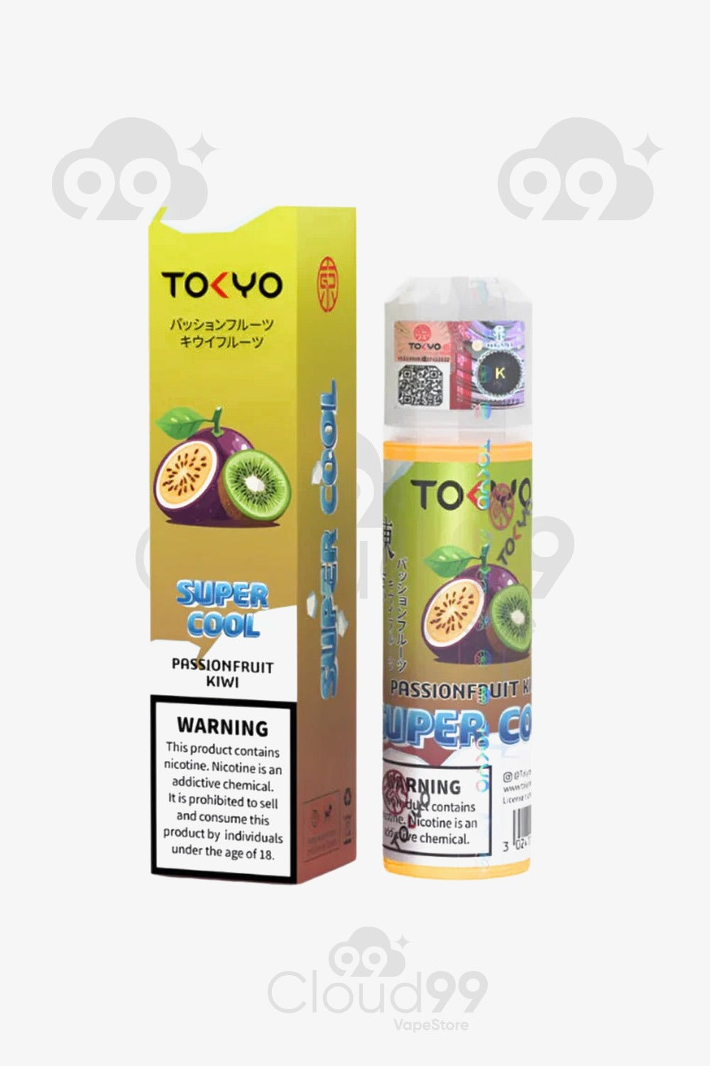 TOKYO-SUPER COOL- PASSION FRUIT KIWI- DL 60ML 3NIC