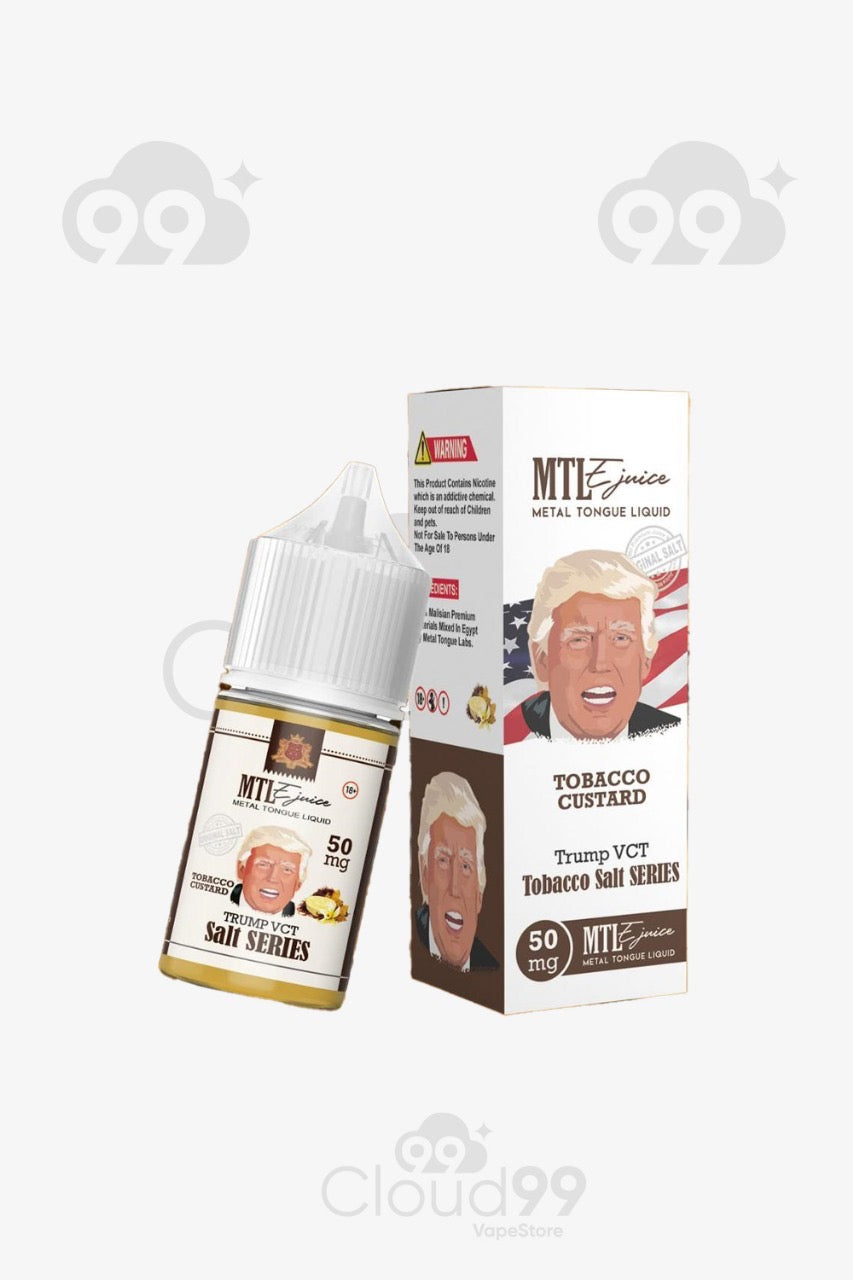 Metal tongue salt-tobacco custard
