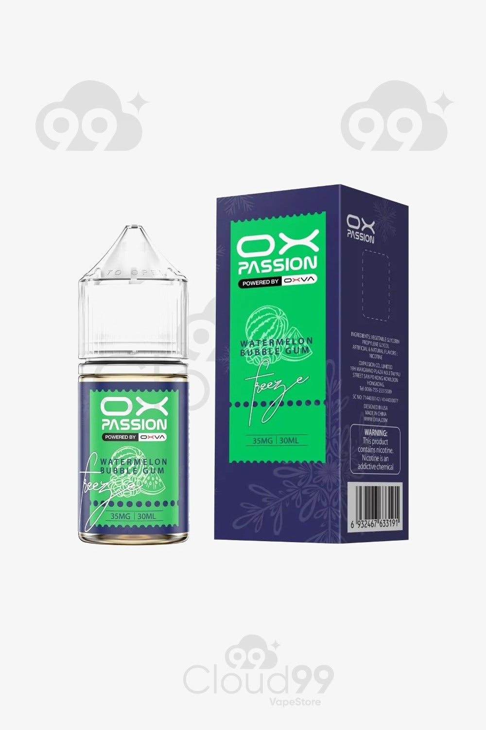 ox passion- SUPERCOOL WATERMELON BUBBLE GUM