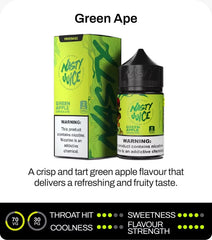 Nasty - GREEN APPLE  DL 3MG