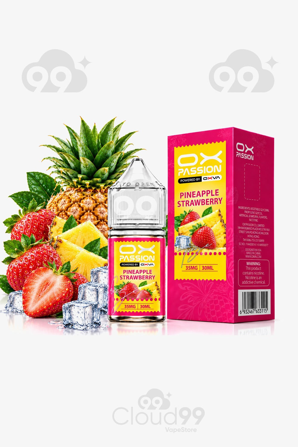 ox passion- SUPERCOOL PINEAPPLE STRAWBERRY