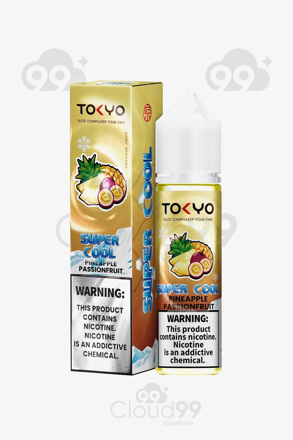 TOKYO-SUPER COOL- PINEAPPLE PASSION FRUIT- DL 60ML 3NIC