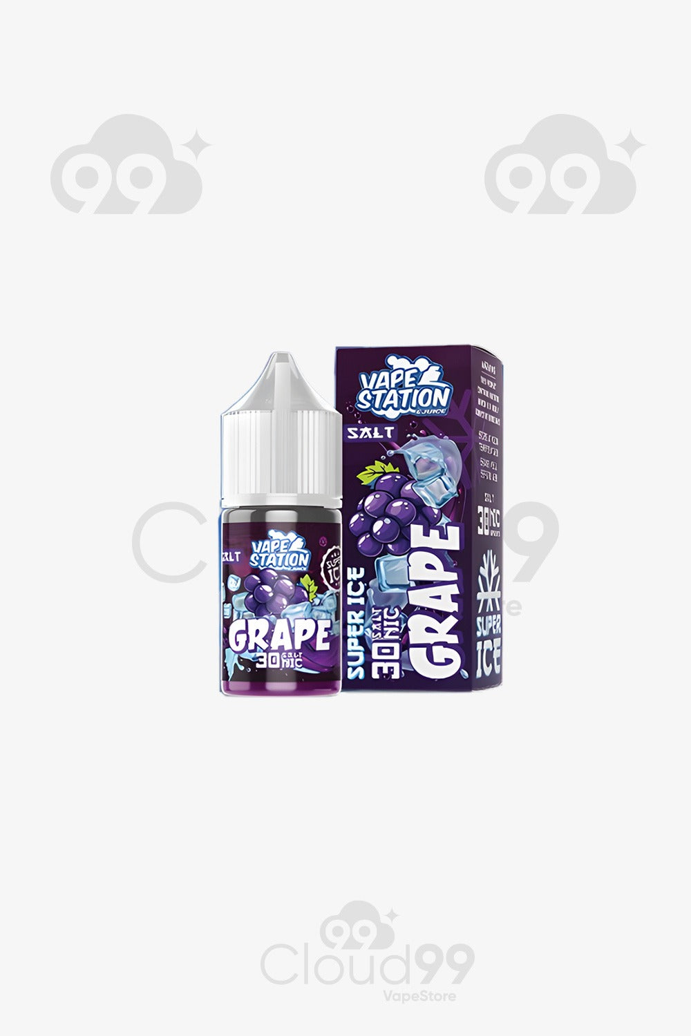 vape station- salt grape super ice