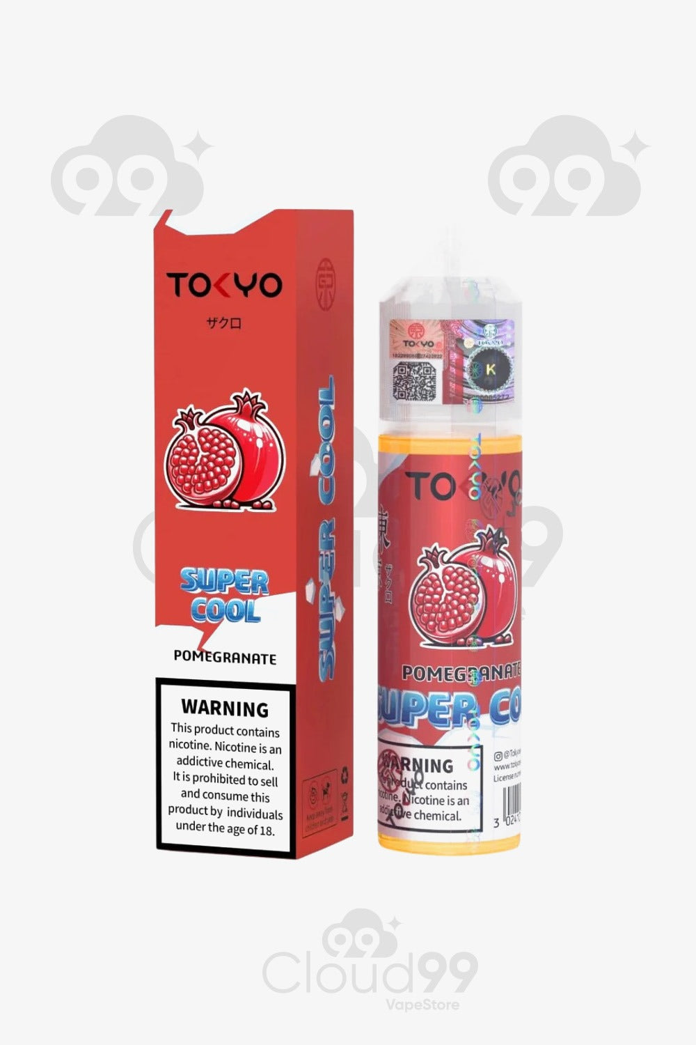 TOKYO-SUPER COOL- POMEGRANATE- DL 60ML 3NIC