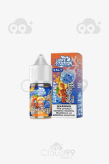 vape station- salt peach blue rayy