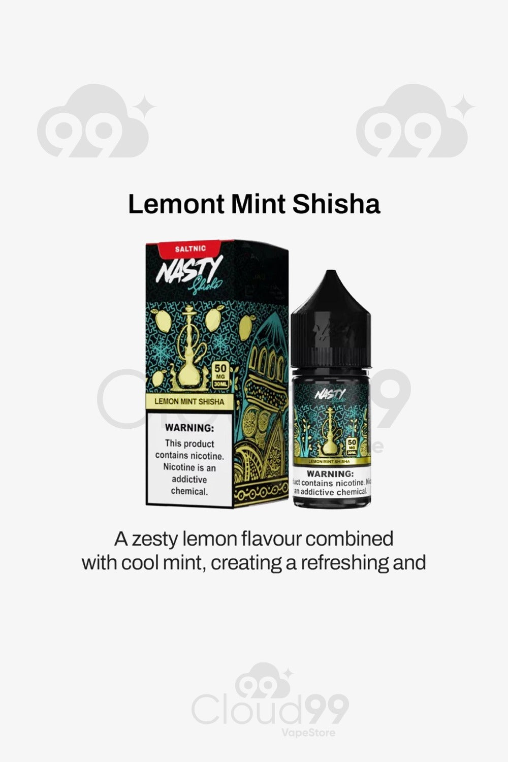 nasty - lemon mint shisha