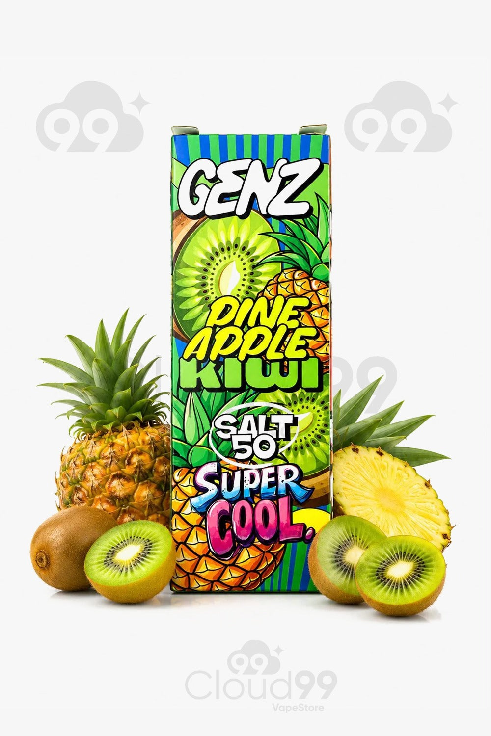 GENZ-PINEAPPLE KIWI SUPER COOL SALT 50MG
