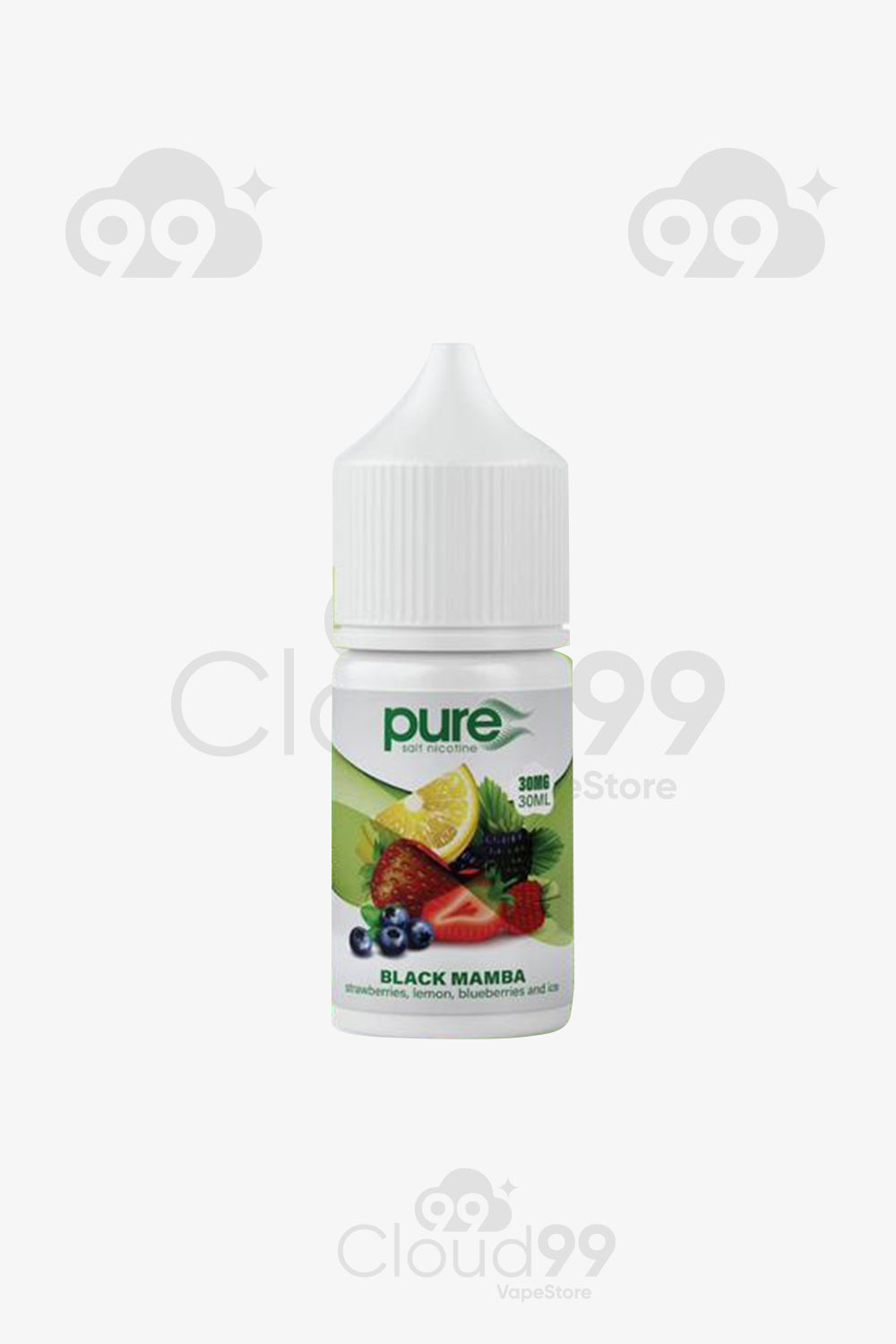 pure BLACK MAMBA STRAWBERRY LEMON BLUE BERRIES AND ICE